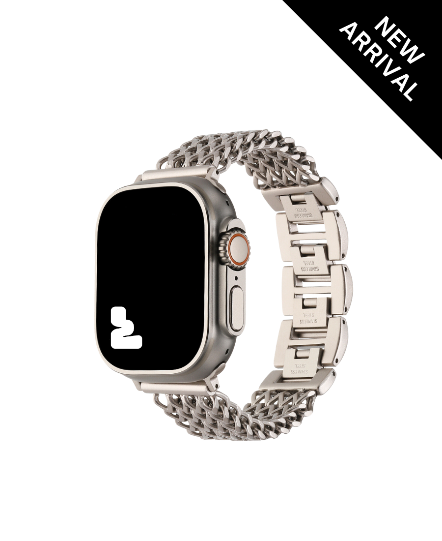 Silver Chainlink Watch Band