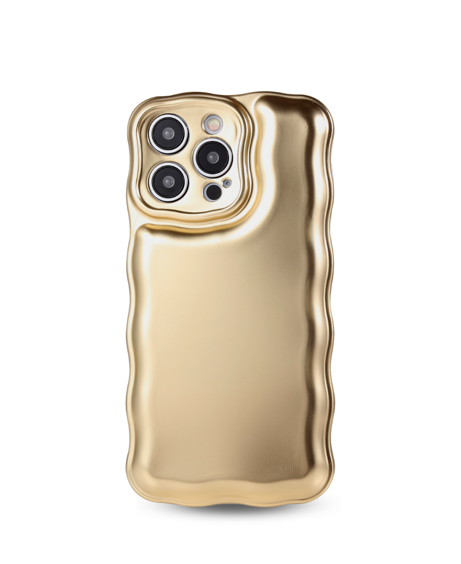 Gold Wavy Luxe Phone Case