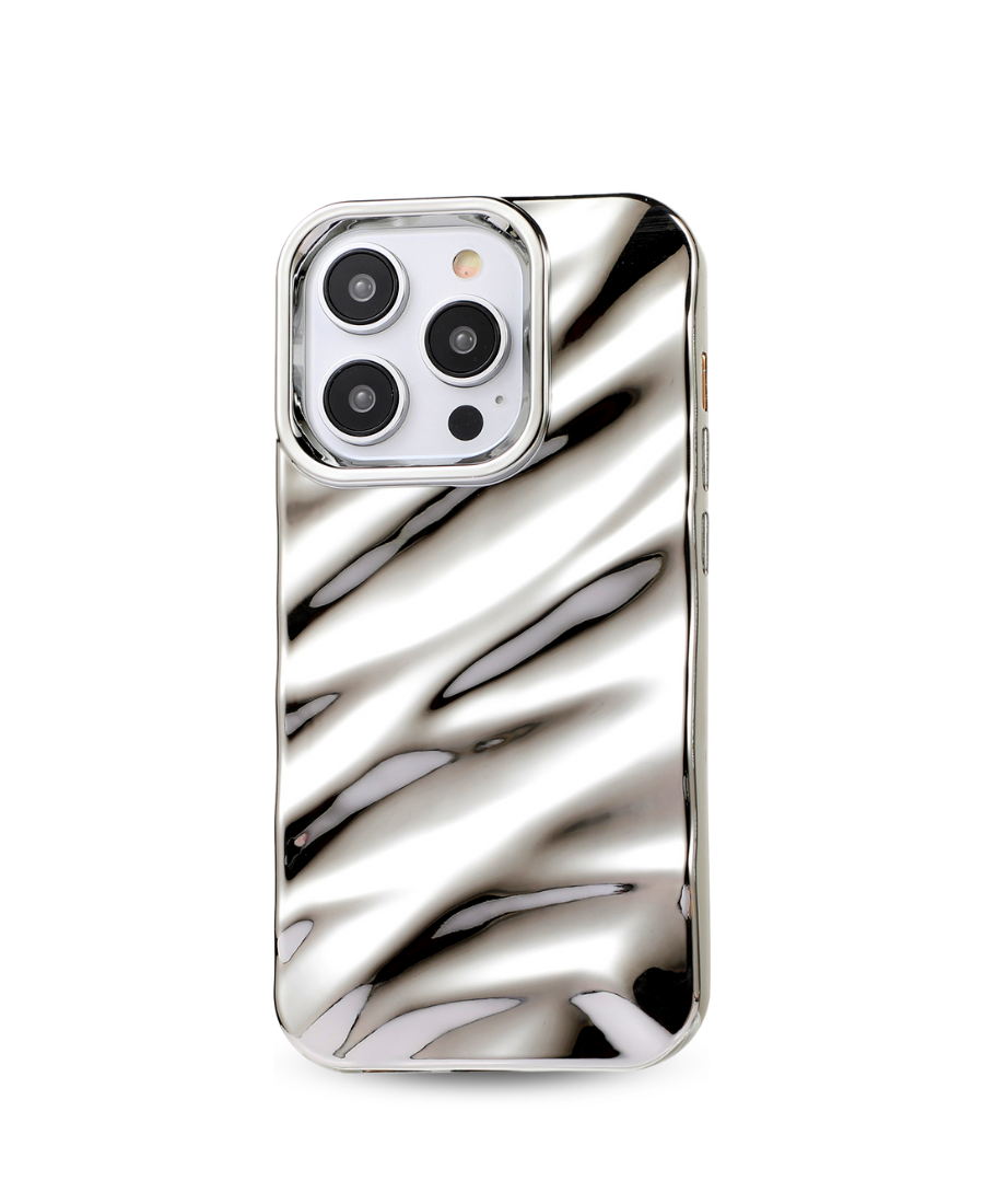 Silver Ripple Phone Case