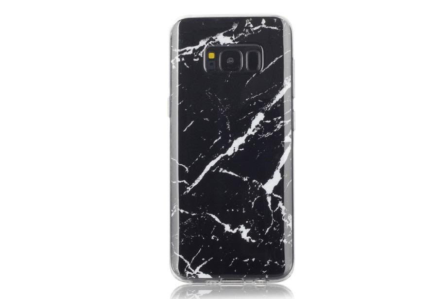 Black Marble Samsung Phone Case