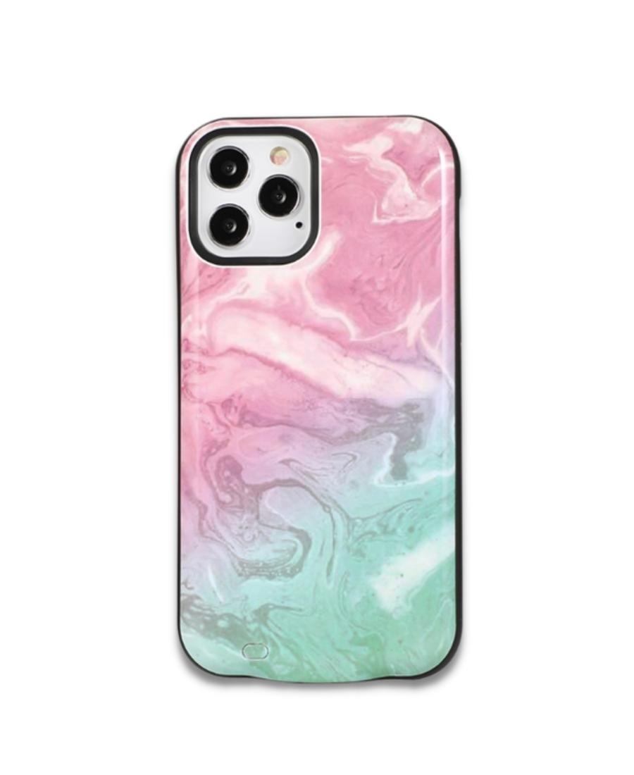Cotton Candy Marble Battery Case