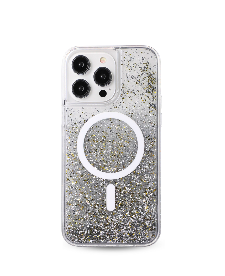 Clear Glitter MagSafe Phone Case