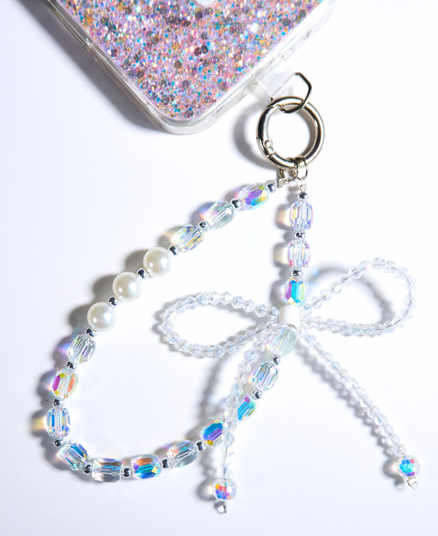Holo Bow Phone Bracelet