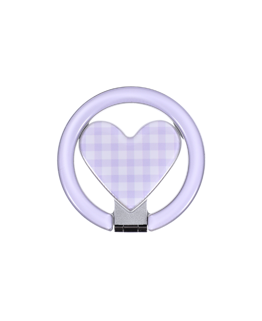 Purple Gingham MagSafe Ring Stand