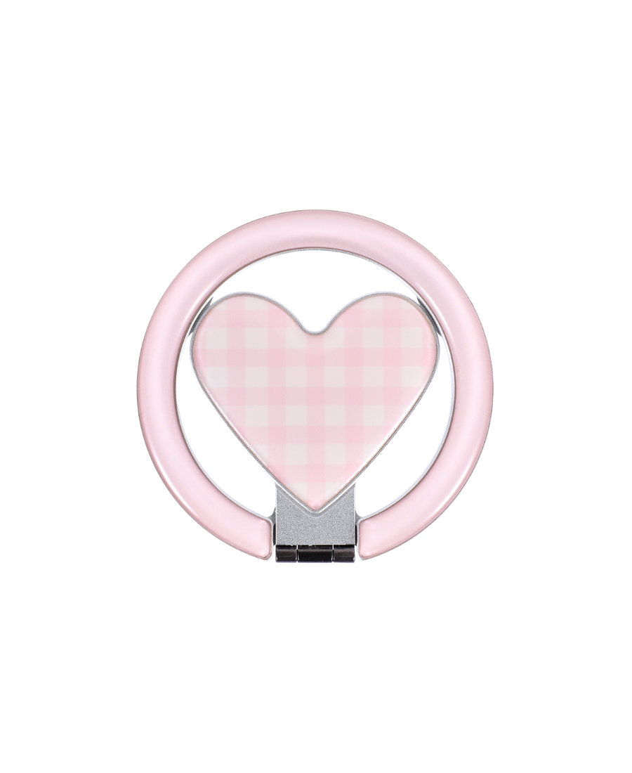 Pink Gingham MagSafe Ring Stand