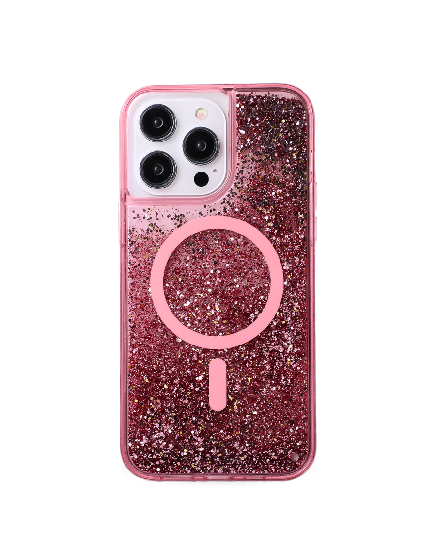 Pink Glitter MagSafe Phone Case