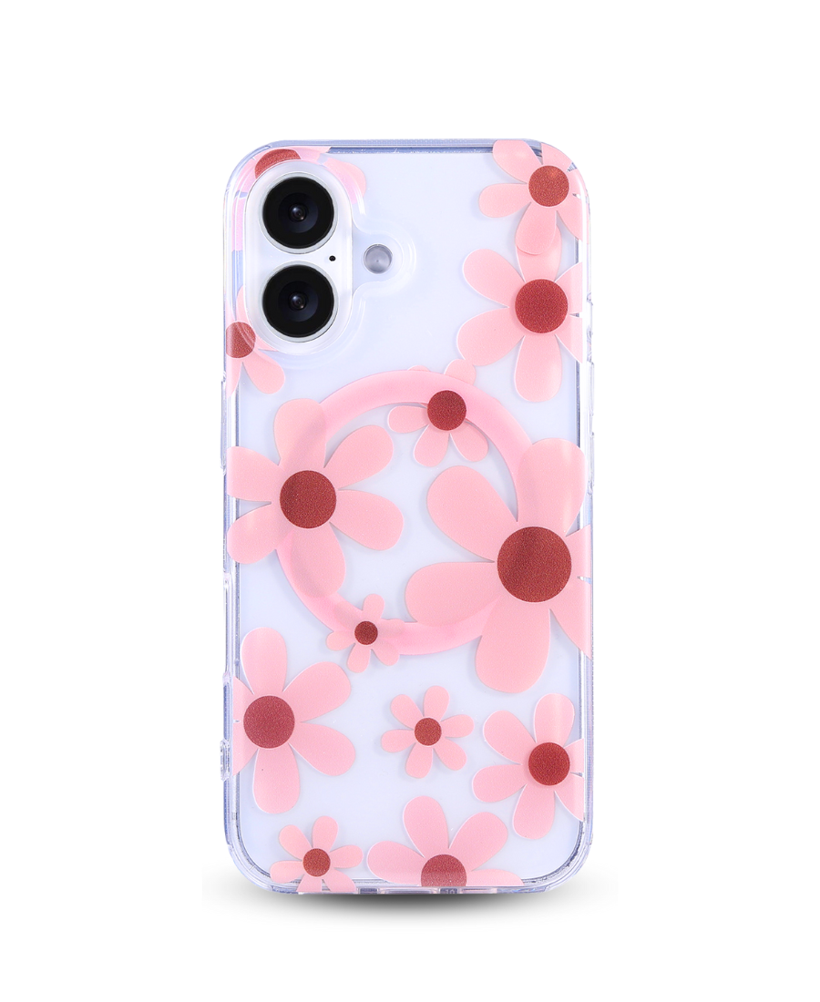 Pink Daisy MagSafe Phone Case