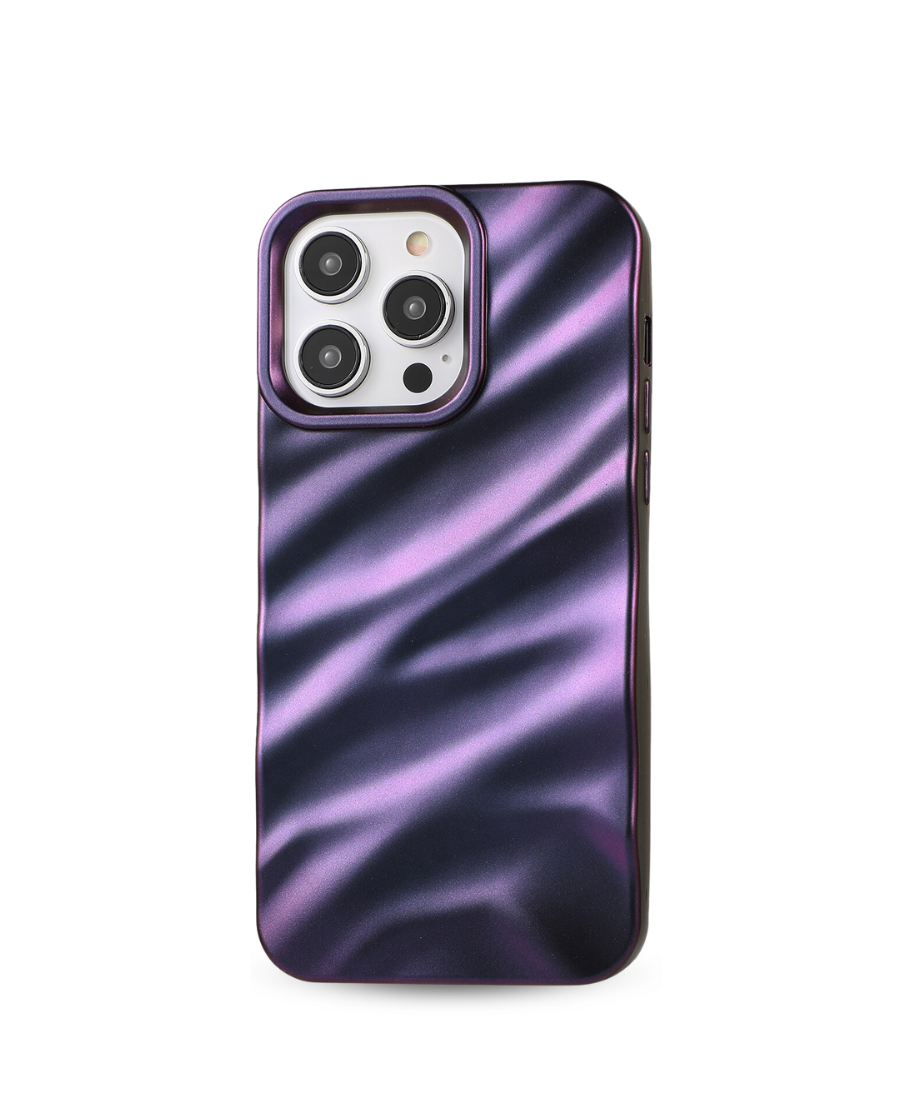 Purple Chrome Ripple Phone Case