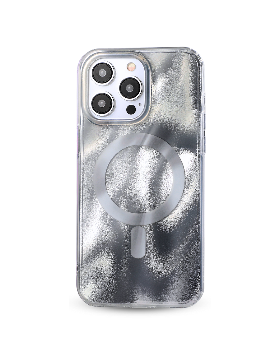 Silver Cosmic MagSafe Phone Case