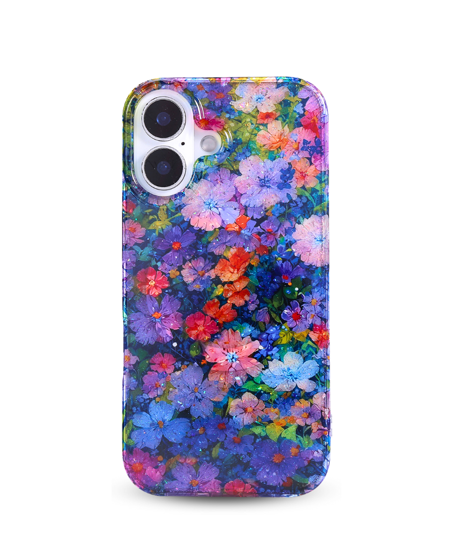 Purple Wildflower MagSafe Phone Case