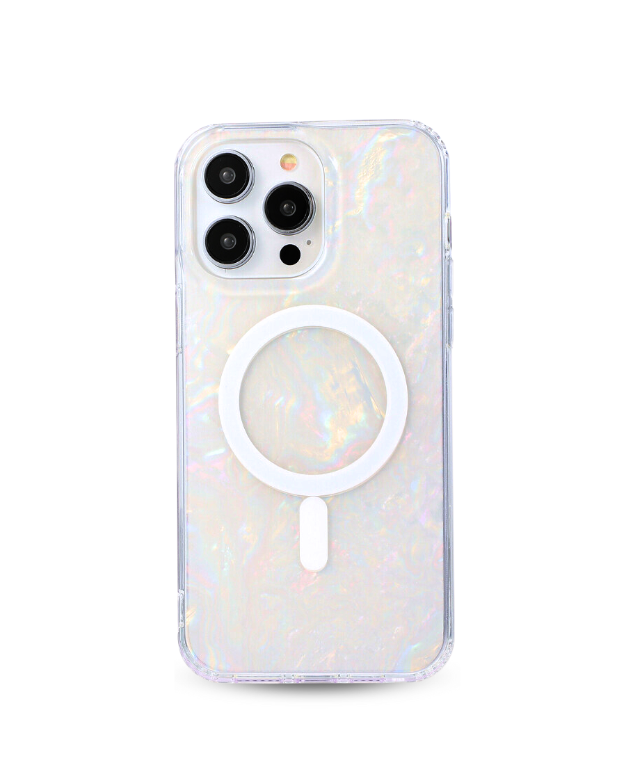 White Mother of Pearl MagSafe Phone Case