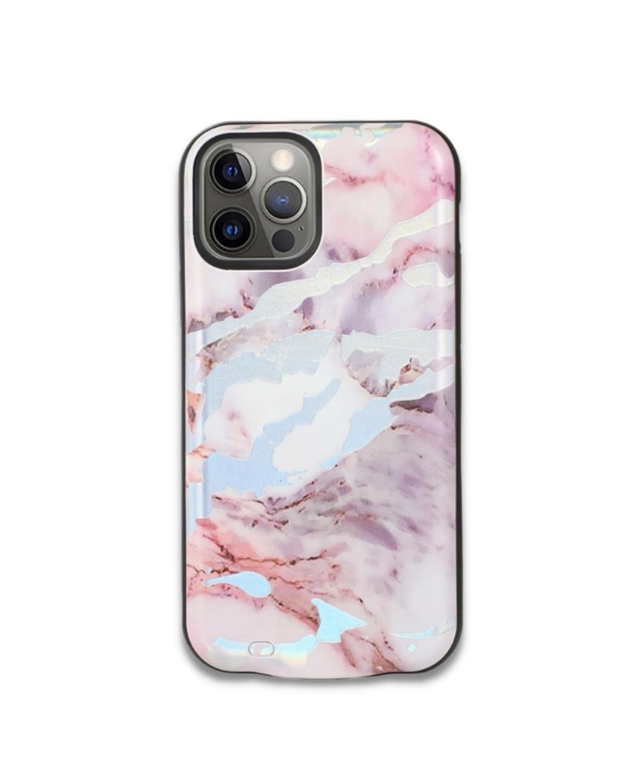 Pastel Holo Marble Battery Case