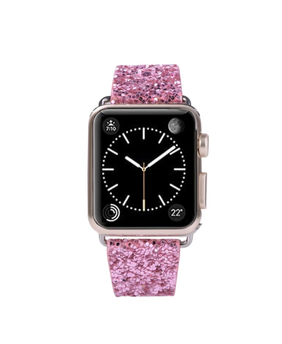 Pink Glitter Watch Band