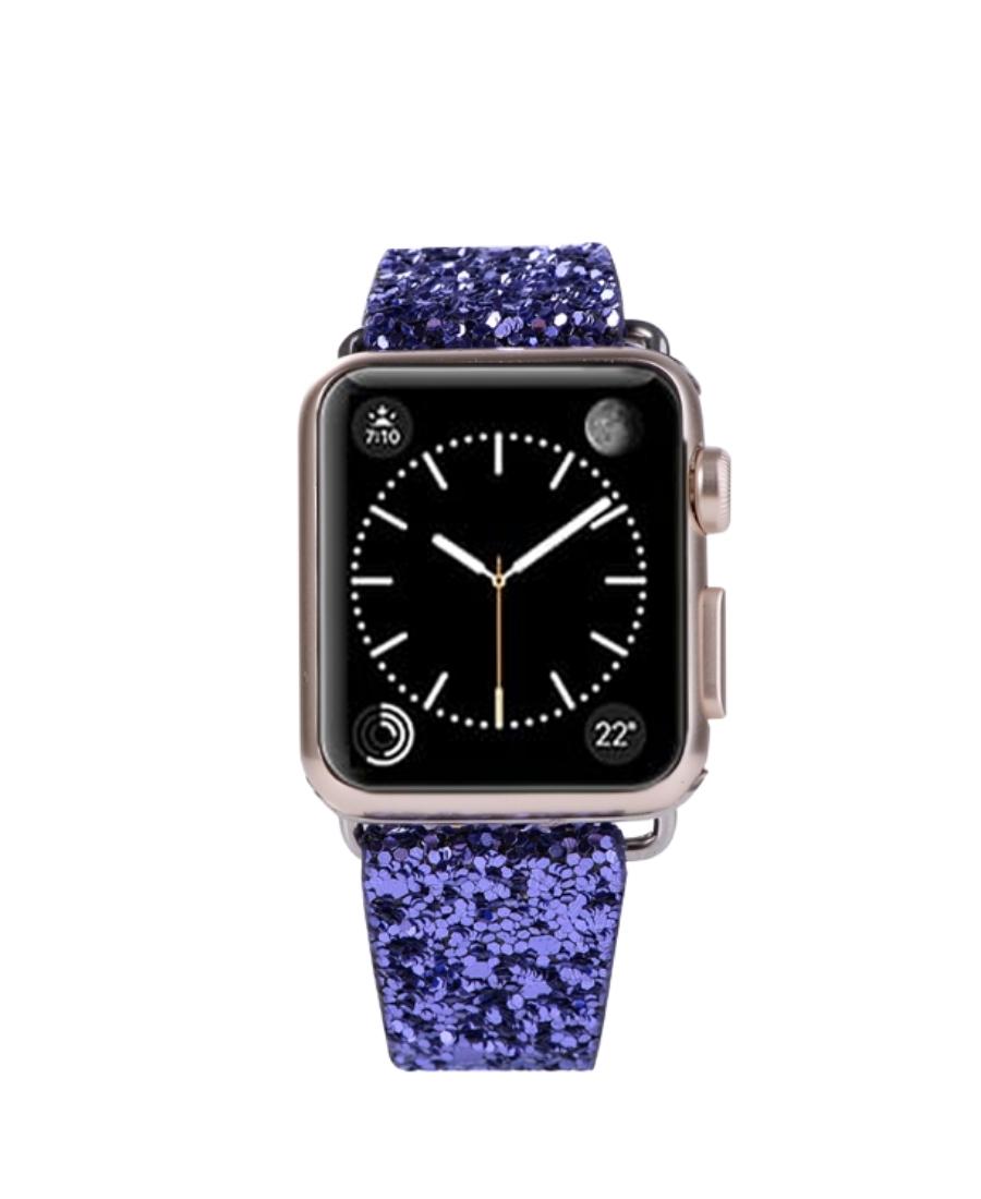 Purple Glitter Watch Band