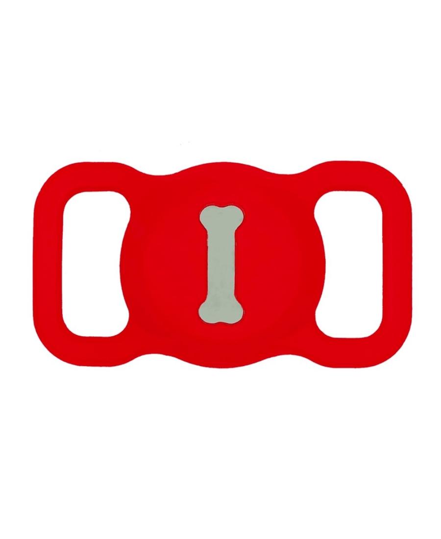 Red AirTag Collar Holder
